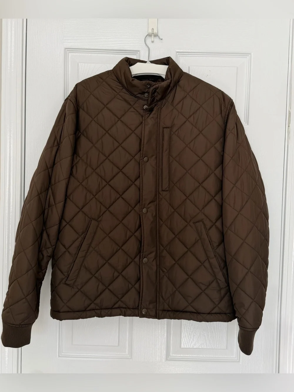 Banana Republic Diamond Quilted Puffer Jacket Earth Brown Men’s L